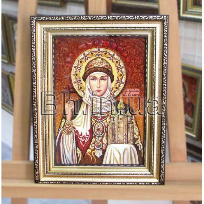 Ікона імення "Свята княгиня Ольга" (ІЖ-111) 15х20 см. 