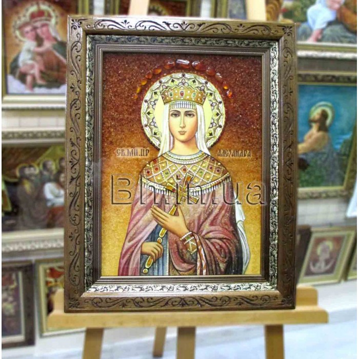 Ікона іменна "Свята цариця Олександра" (ІЖ-159) 30х40 см. 