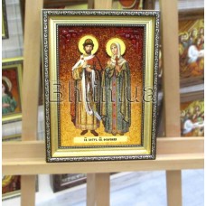 Ікона "Святий Петро і Февронія" (ІВ-6)  20х30 см.  
