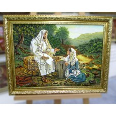 Ікона "Самарянка та Ісус Христос"  (ІР-76) 40x60 см. 